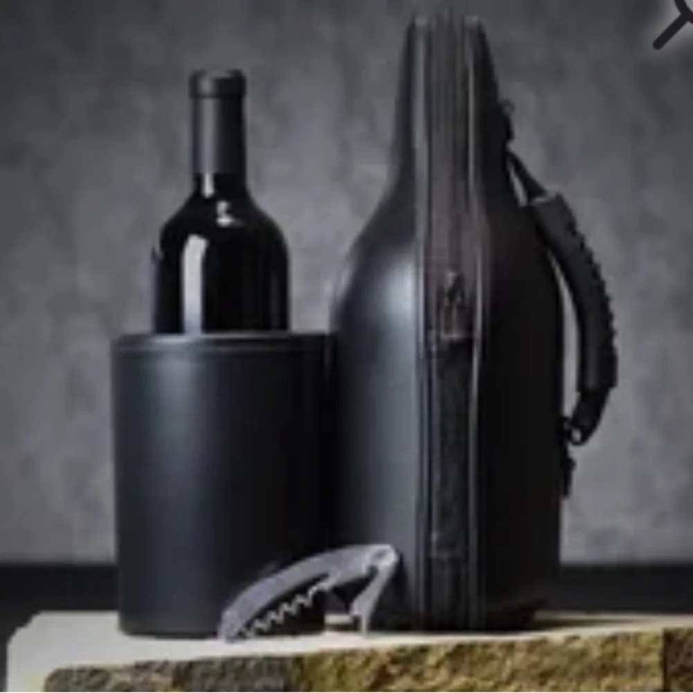CaddyO Wine Leather Holder Carrier Travelbag